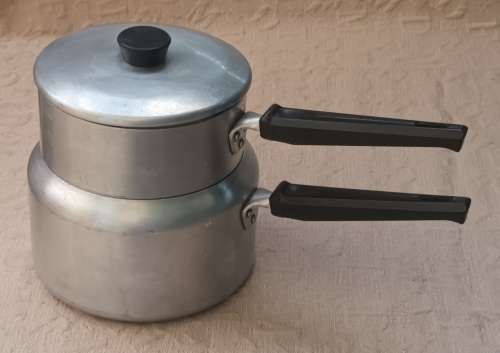 1950` s Double Boiler Cooking Pot `Hart` Large L 35 x H 21 cms