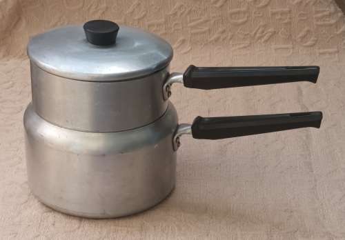 1950` s Double Boiler Cooking Pot `Hart` Large L 35 x H 21 cms