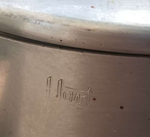 1950` s Double Boiler Cooking Pot `Hart` Large L 35 x H 21 cms