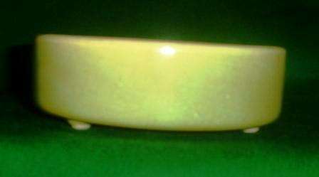 Retro green bowl with three feet