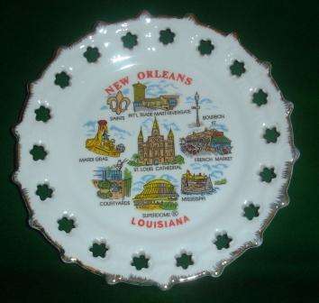 Decorative pierced plate - New Orleans