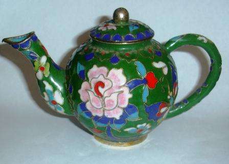 Cloisonne small tea pot