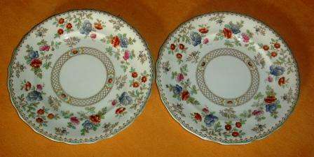 Copeland Spode 'Royal Jasmine' 2 x Side plates approximately 17cm in diameter