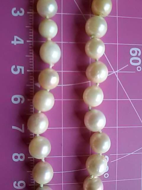 PEARL NECKLACE WITH 9CT GOLD CLASP