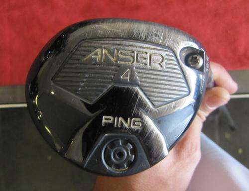 PING ANSER 4-WOOD, 16.5 DEGREE, ORIGINAL GRIP AND PING ANSER S-FLEX GRAPHITE SHAFT
