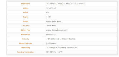Portable Golf Swing Monitor - Swing Caddie 2