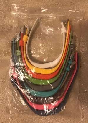 Replacement bands for Garmin vivosport / vivofit 3 & 4 (M/L) pack of 9 colours