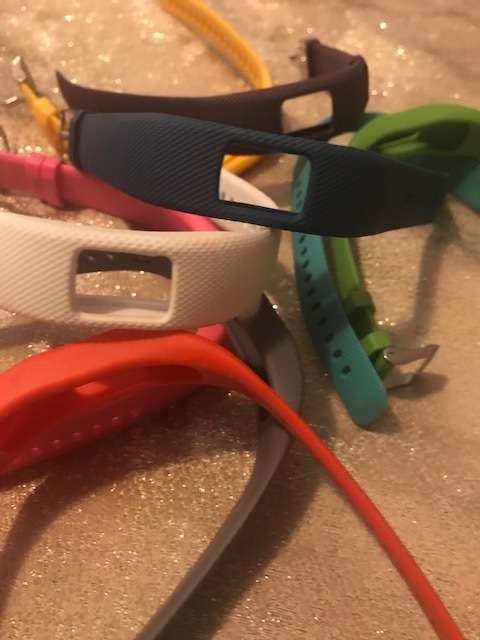 Replacement bands for Garmin vivosport / vivofit 3 & 4 (M/L) pack of 9 colours