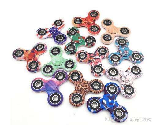 100 Mix Colored Fidget Spinners