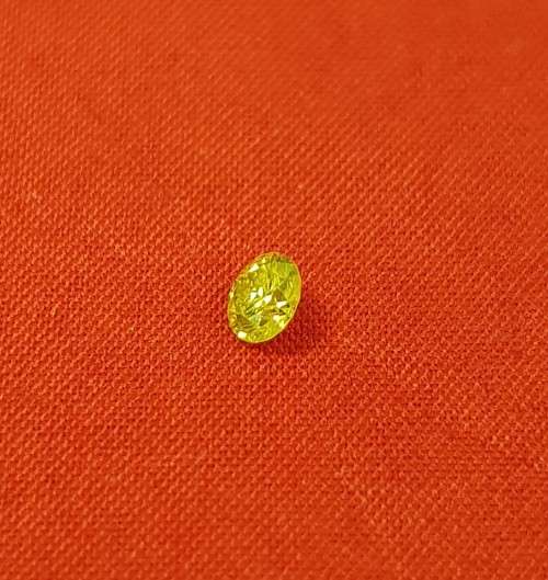 CERTIFIED 0.25 Cts SPARKLING RARE FANCY YELLOW NATURAL LOOSE DIAMOND