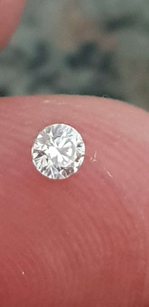 Certified Moissanite 0.10 carat 3mm Round Brilliant cut