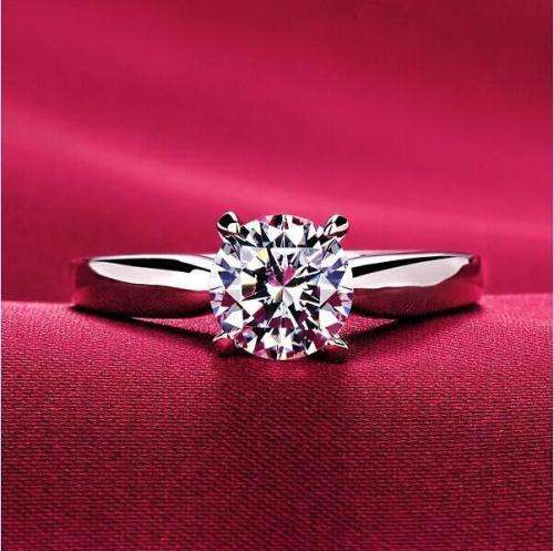 Classic 1.00ct  Gold Plated **Simulated Diamond Ring** 4 prong bridal wedding Ring for Women
