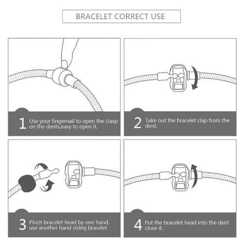 Charm Bracelet & Bangles For Women Lovely Silver Apple Heart Beads Crystal