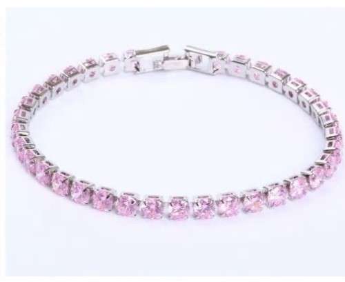 Luxury 4mm Tennis Bracelets Iced Out Chain Crystal Bracelet For Women