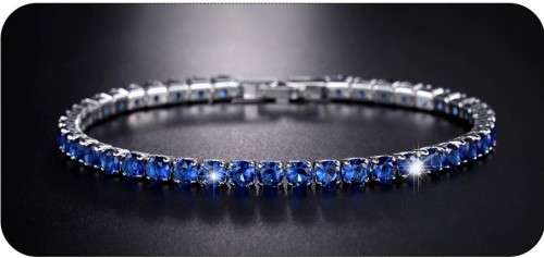 Luxury 4mm Tennis Bracelets Iced Out Chain Crystal Bracelet For Women