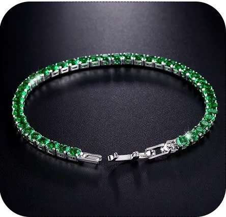 Luxury 4mm Tennis Bracelets Iced Out Chain Crystal Bracelet For Women