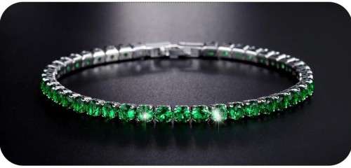 Luxury 4mm Tennis Bracelets Iced Out Chain Crystal Bracelet For Women