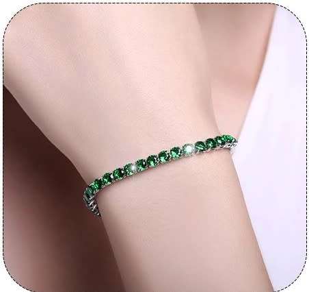 Luxury 4mm Tennis Bracelets Iced Out Chain Crystal Bracelet For Women