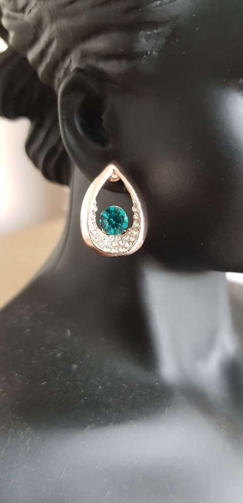 Angel water Green Rhinestones Earrings fashion Jewelry