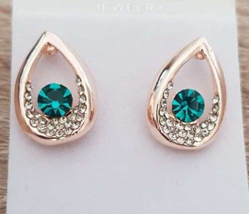 Angel water Green Rhinestones Earrings fashion Jewelry