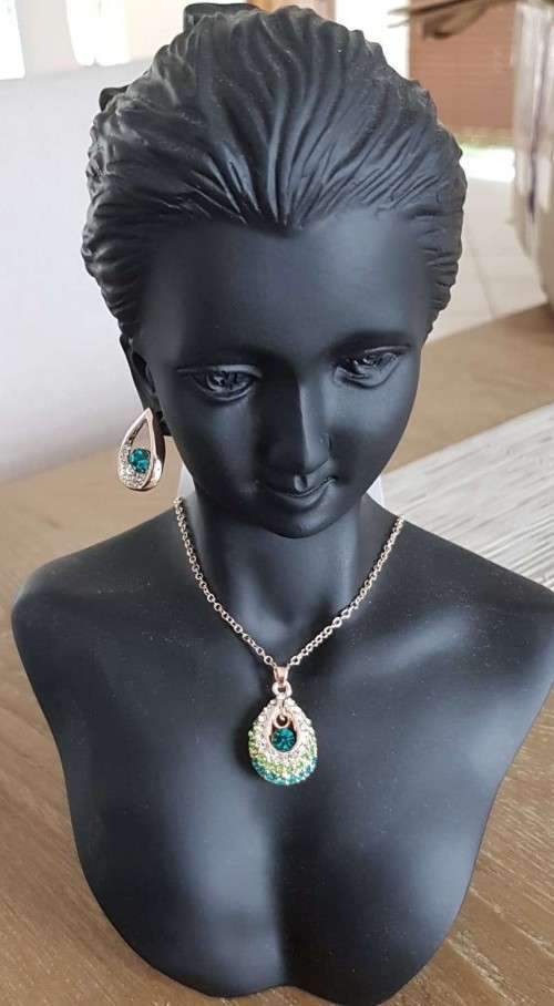 Angel water Green Rhinestones Earrings fashion Jewelry