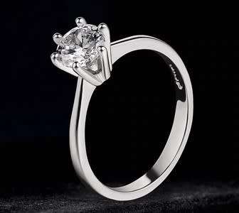 Classic 1.00ct  Gold Plated **Simulated Diamond Ring** 6 prong bridal wedding Ring for Women