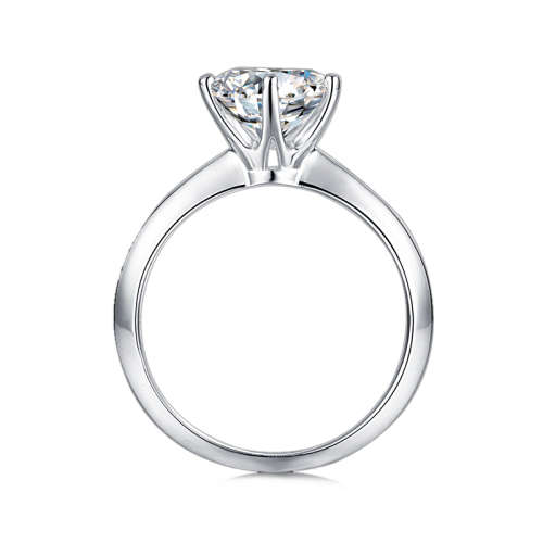 Solitaire Tiffany  2.00ct Moissanite D/VVS1 Engagement Ring Set in Sterling Silver **Certified*