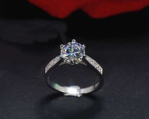 ``Tia:: Classic 6 Prong Setting Engagement Ring For Women