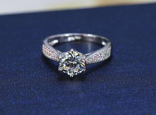 ``Tia:: Classic 6 Prong Setting Engagement Ring For Women