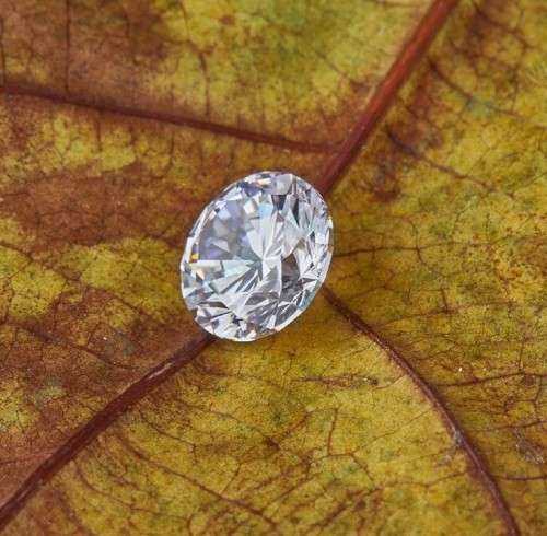 Certified Moissanite 2 carat  D/VVSI 8mm Round Brilliant cut