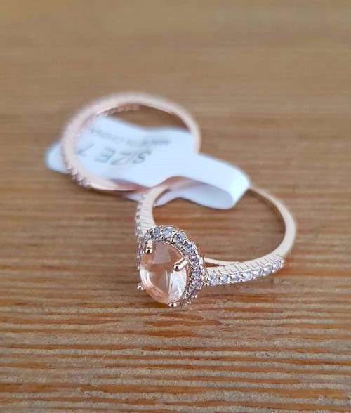 Paris Girl 2pcs/set Fashion Women Rings set  Jewelry Shiny CZ Crystals