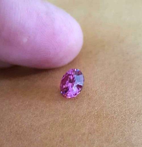 **Certified Moissanite** 1.00ct Rare Pink Moissanite Loose Stone  Color VVS1 Excellent Cut