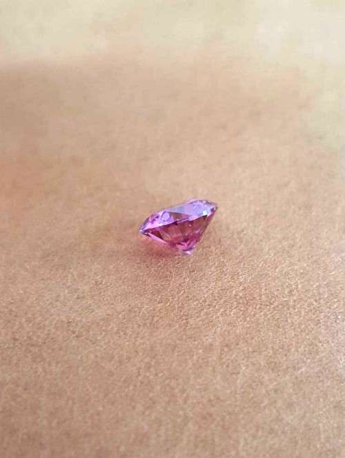 **Certified Moissanite** 1.00ct Rare Pink Moissanite Loose Stone  Color VVS1 Excellent Cut