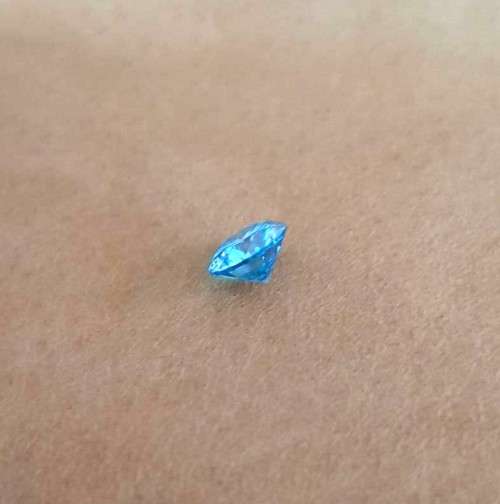**Certified Moissanite** 1.00ct Rare Blue Moissanite Loose Stone  Color VVS1 Excellent Cut
