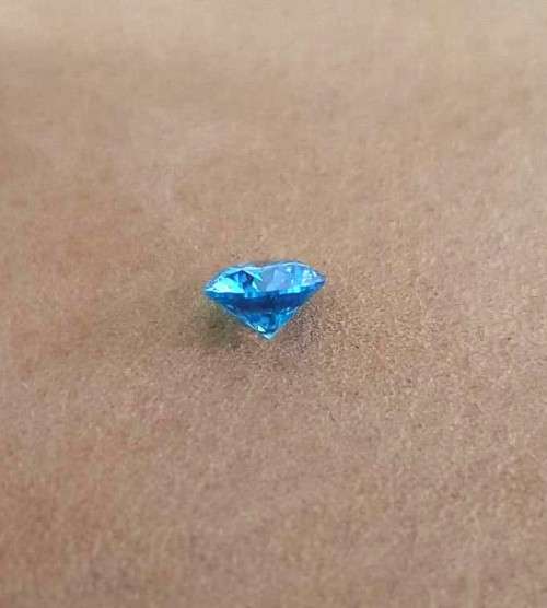 **Certified Moissanite** 1.00ct Rare Blue Moissanite Loose Stone  Color VVS1 Excellent Cut