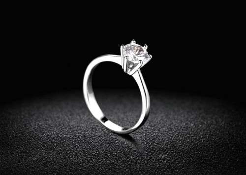 Classic 1.00ct  Gold Plated **Simulated Diamond Ring** 6 prong bridal wedding Ring for Women