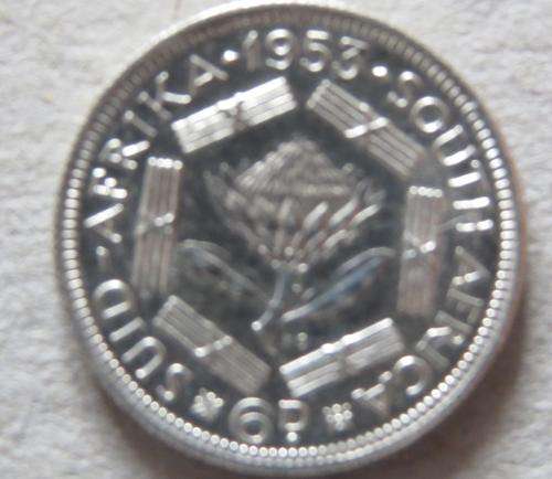 6 PENCE 1953 PROOF