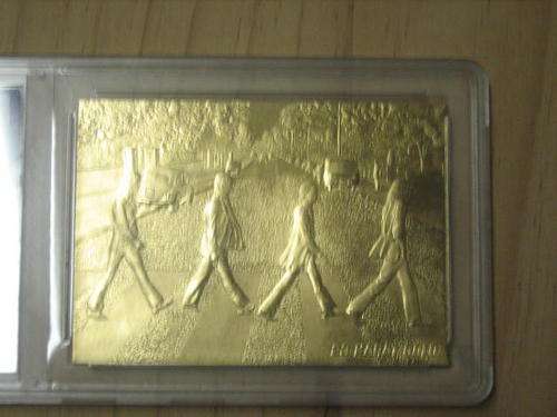 THE BEATLES ABBEY ROAD COLLECTABLE CARD