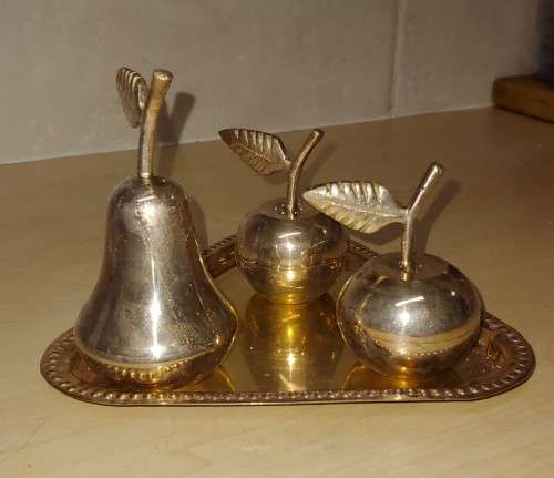 brass cruet set