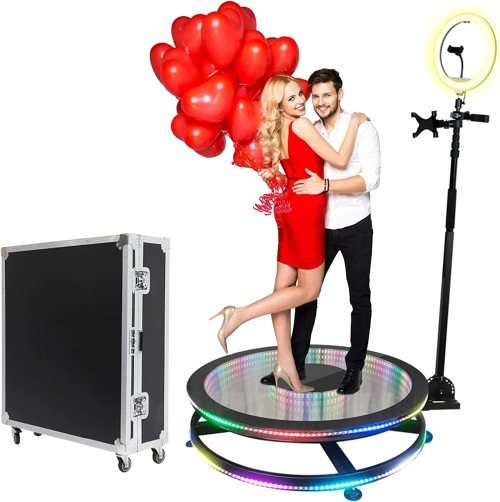 360 Photo and Video Booth Automatic and Manual Adjustable Spin for Events, Weddings ,Parties.