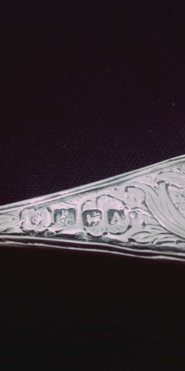 Antique Collectable One of a kind Hand made Design Sterling Silver  Spoon