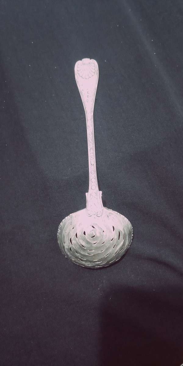 Antique Collectable One of a kind Hand made Design Sterling Silver  Spoon