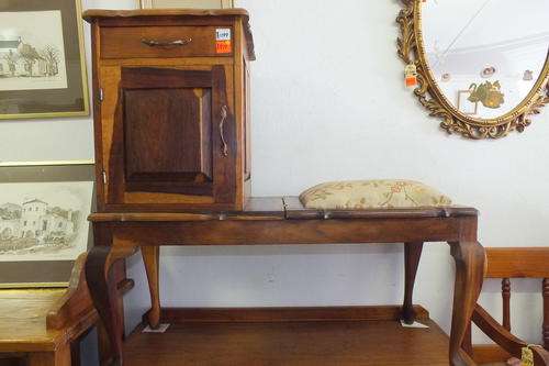 Lovely Ball and Claw Teak Telephone Table.