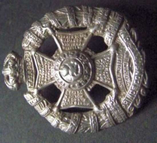 1934-58 British THE RIFLE BRIGADE(Price Consorts Own) O/R Metal Collar Badge