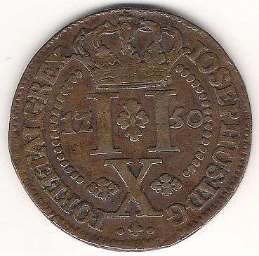 1750 PORTUGUESE COLONY ISLAND OF AZORES 10 REIS COIN !