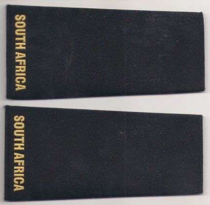 SOUTH AFRICAN SA NAVY SHOULDER SLIP ON PAIR