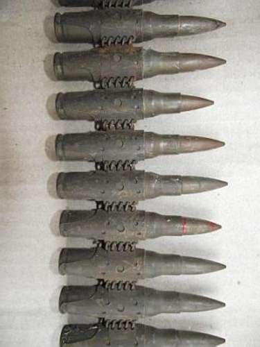 1975 SADF R1 M1 STRIP OF 48 DEACTIVATED BULLETS Incl TRACER