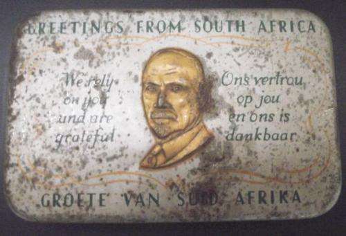 WORLD WAR II JAN SMUTS CHOCOLATE TIN