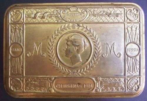 1914 WORLD WAR I QUEEN MARY CHRISTMAS TIN