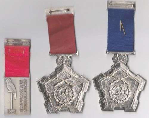 SOUTH AFRICAN RIFLE ASSOCIATION SANRA SHOOTING MEDALS x 3